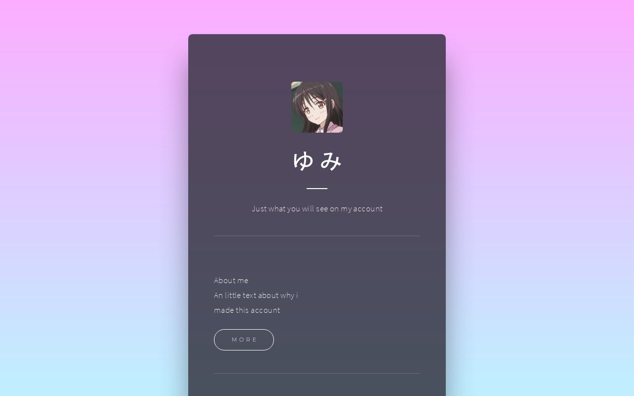 Carrd profile picture for @yumi